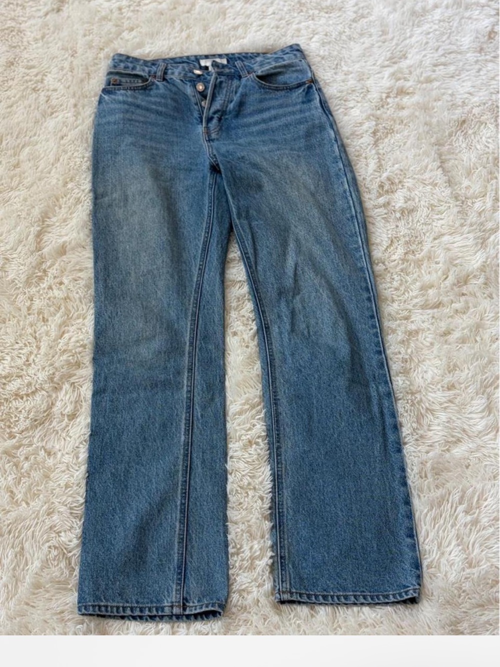 H&M Vintage-Inspired Blue Flare Jeans